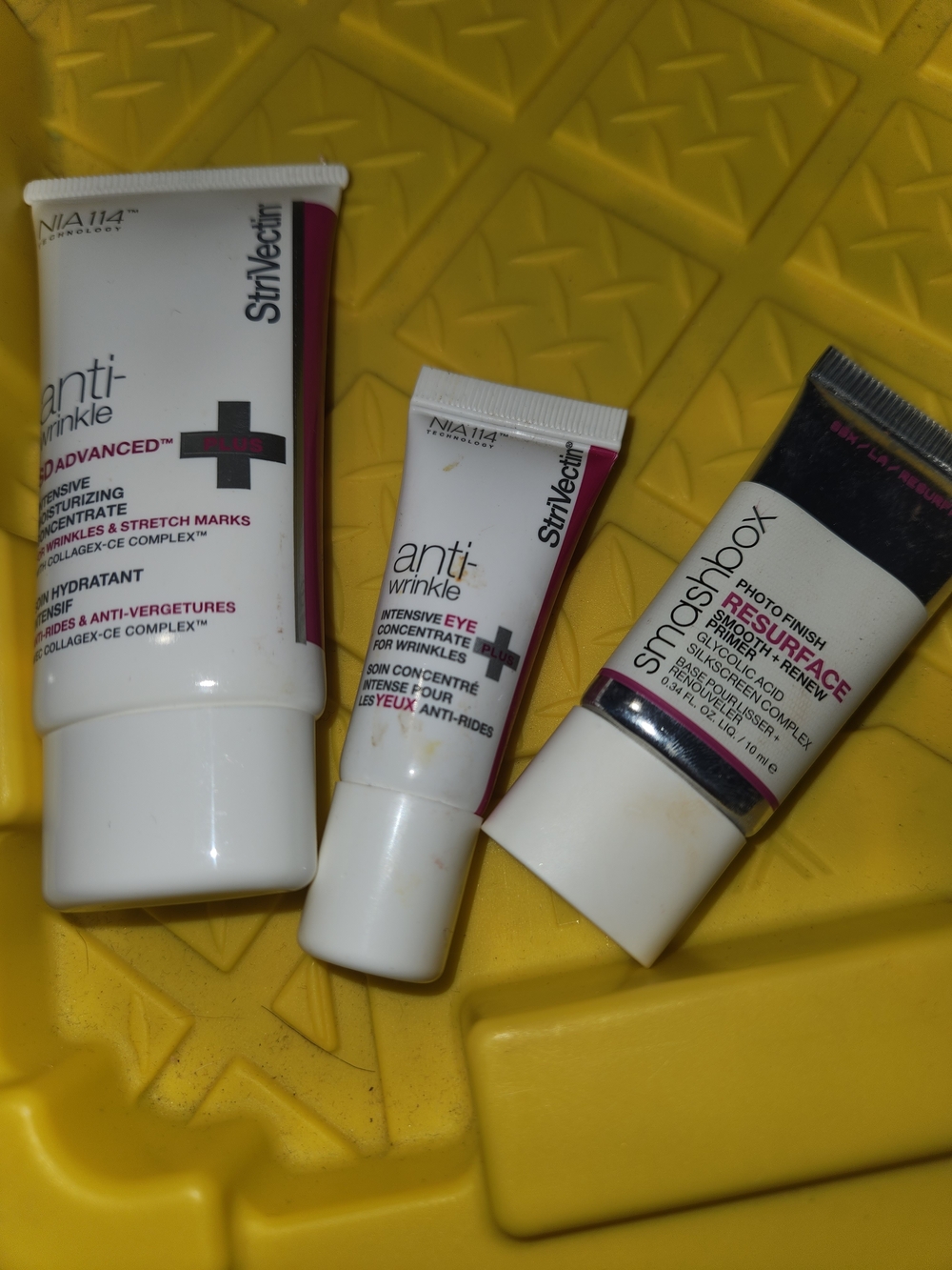 StriVectin Anti-Wrinkle Eye Cream Tube in White with Pink Accent